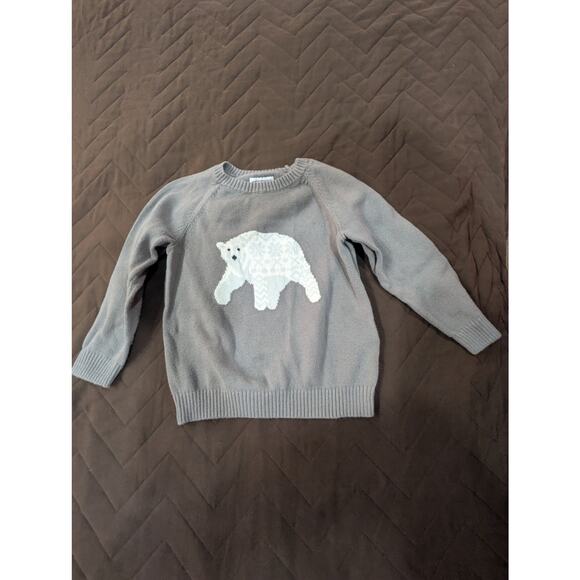 Child's grey sweater w/polar bear snowflake graphic by Amazon essentials size 3T - Picture 1 of 8